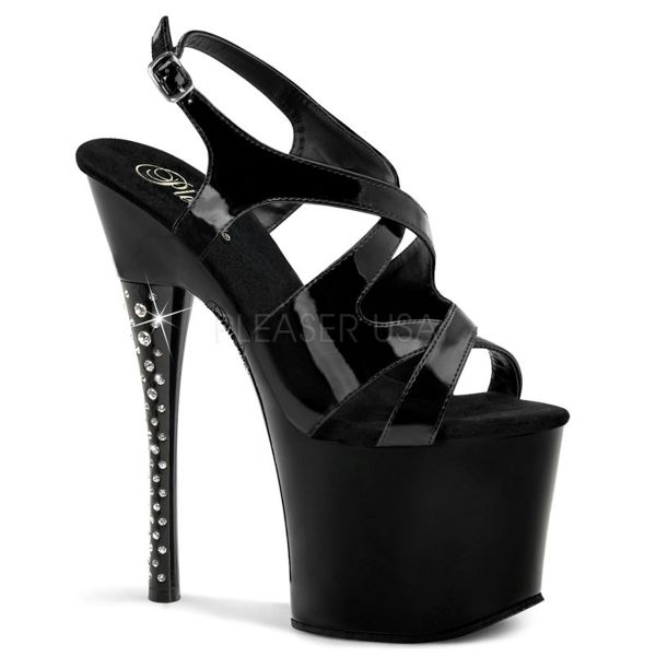 pleaser plateau high heels